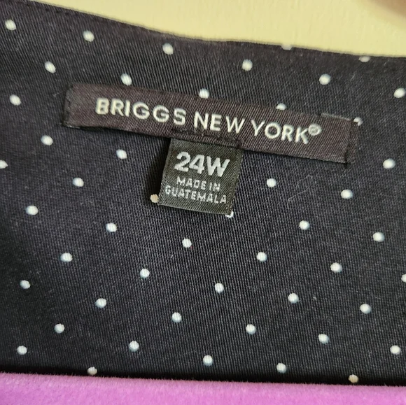 Briggs New York plus size blazer jacket polka dot 24W NWT - Picture 3 of 7